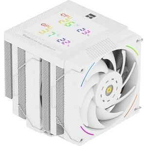 TR-Thermalright Phantom Spirit 120 Digital Snow CPU-koeler, dubbele toren met 7 warmtebuizen, Dual PWM-ventilator, 2150 tpm, digitaal display board, topcover, voor AM5/AM4, Intel lga1851/1700/115x
