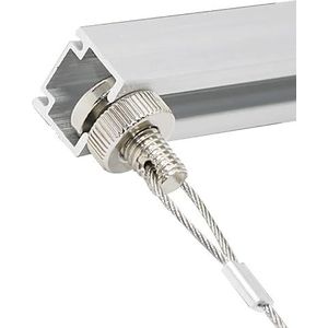 Professionele foto rail haken en draad, 50 100 150 200 cm onzichtbare kunst opknoping galerij kit/Heavy Duty Picture Hanger Wire Set, voor Studio Office Home Decor (2 m/6,6ft spoor, 2,5 m snoer)