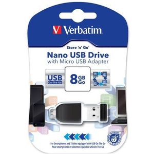 Verbatim Store' n' Go Nano USB flash drive 8 GB USB Type-A 2.0 Zwart