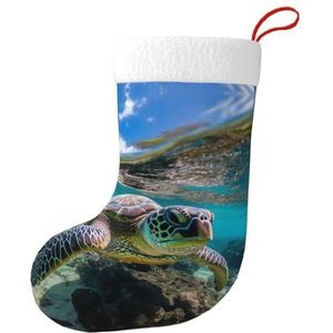 MGGAklp Lord Howe Island Zeeschildpad Print Kerst Kousen Snoep Zakken Voor Familie Vakantie Feest Kerstboom Decoraties