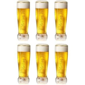 Hertog Jan Pilsener Bierglazen 25cl set van 6 - Bier Glas 0,25 l - 250 ml