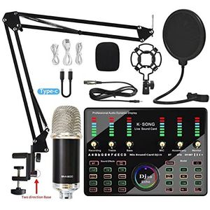 Audiomixer, BM900 Microfoon Microfoon Home Outdoor Karaoke Nieuwe multifunctioneel DJ10 Mixer Live -apparatuur Eenvoudig te gebruiken en te bedienen (Color : 3)