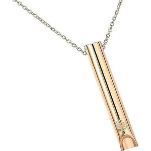 Breathlace ketting stoppen met roken, kalme harmonie anti-roken ketting, cleanpuff stoppen met roken, de breathlace angst reliever (Goud)