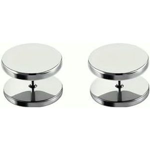 2/6 stuks eenvoudige schroefgesp - anti-lichtknop, naad-verwijderbaar ontwerp, geschikt voor vesten, gebreide truien fix-2 stuks zilver