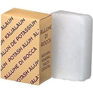 MAUQI Potassium Alum Stone 100g, Natural Crystal for Face Body Hygiene After Shaving and Hair Removal