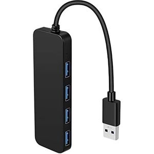 USB-splitter - Meerdere USB | 4-poorts USB-extender voor laptop, flashdrive, console, printer, camera, toetsenbord, muis, snelle gegevensoverdracht Delr