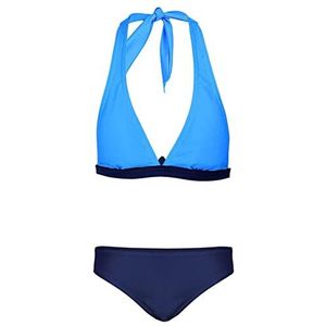 Aquarti Meisjes Bikini Set Bustier Bikini Brief Tweedelig Badpak Zwempak, Blauw/Donkerblauw, 164