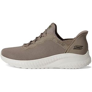 Skechers Bobs Squad Chaos voor dames - dagelijkse inspiratie handsfree instappers, Taupe, 38 EU