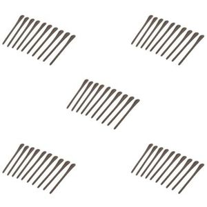 5 Set van 10 Stuk Siliconen Brillen Tempel End Tips Oor Sok Buizen Vervanging Bruin