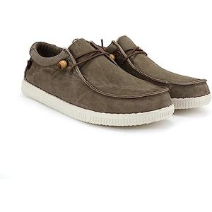WALK IN PITAS | WP150 WALLABI WASHED | Mocassins voor heren | Platte schoenen | Sneakers | Slipschoenen | Casual schoenen | Walkinpitas schoenen | Taupe 37