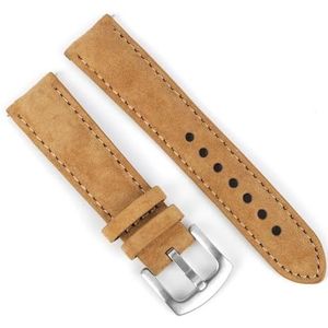 FQDFAYEE Vintage Lederen Horlogeband Mannen Vrouwen Handgemaakte Horlogeband Vervanging Bands Horloge Accessoires 18Mm 19Mm 20Mm 22Mm, 20mm, Kunststof, agaat