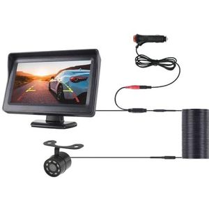 Achteruitrijcamera Auto Auto-achteruitrijcamera Voor Video-autoparkeren Fisheye-nachtzicht Met AHD-monitor 5-inch Scherm Voertuig HD-achteruitrijcamera Parkeercamera(Size:430B-CL-BF8LED-6M)