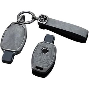 Autosleutel Hoesje Voor A C E S G Klasse GLA CLA GLK GLC CLS W204 W463 W176 W251 W205 Voor AMG Metalen Lederen Autosleutel Case Protector Shell Autosleutel beschermhoes(8)