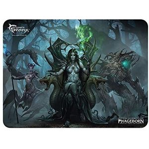 White Shark WS-MP-VESTIGE MP-1896 400 x 300 mm Phageborn Gaming Mousepad - Zwart/Groen