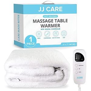 Massagetafel Warmer - Wit - 31 x 71 inch - Vijf Warmte-instellingen - Snel Verwarmingspad