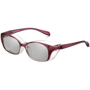 FGAQLUK Anti-pollenallergiebril, Gepolariseerde Zonnebril, Anti-blauw Licht Anticondensbril, Driedimensionale Bescherming, Geschikt For Mensen Met Gevoelige Ogen(Color:Purper)