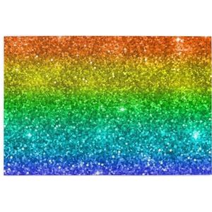 Glitter Regenboog Veelkleurig, Puzzel 1000 Stukjes Houten Puzzel Familie Spel Wand