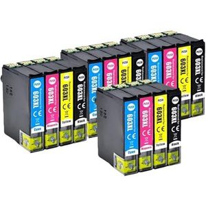 Inktcartridge for 603XL XP-2100 XP-2105 XP-3100 XP-3105 XP-2100 XP-3100 WF-2810 XP-3105 printer(4SET(4BK 4C 4Y 4M))