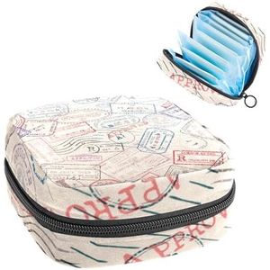 Opbergtas voor maandverband, menstruatiecup zakje, menstruatiezak, organizer voor vrouwelijke pads, tampons, reizen positisport stempels