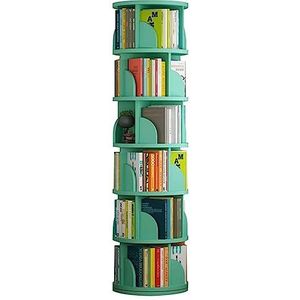 Staande boekenkast 360 ° Roterende Boekenplank Multi-tier Staande Boekenkast Kinderen Prentenboek Ronde Boekenplank Organizer Woonkamer Boekenrek perfecte weergave