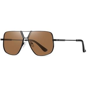 AnyBopcall Zonnebril for heren, gepolariseerde zonnebril met dubbele straal for buitenzonwering, zonnebril for autorijden (Color : E)