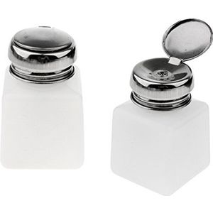 2 Stuks Nagellak Remover Pomp Dispenser Druk Fles Lege Container 100ml