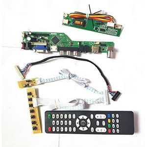 Voor B150XG01 V7 V8 1CCFL 30Pin LVDS Remote+Inverter+toetsenbord VGA HDMI AV USB RF T.V53 controller board LCD display panel DIY kit (B150XG01 V8)