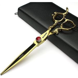 Professionele kappersschaar 7/7,5/8 inch kappersschaar goud en zwart goud drakenschaar (7 inch cutting)