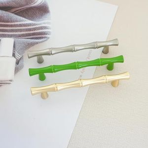 ROBAUN Deurknop goud trekt handgrepen voor kasten en laden moderne meubels hardware slaapkamer keuken kast handvat 1 stuk (kleur: groene knop)