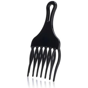 1 st hoge en lage versnelling kam insert afro haarpluk grote tand kam haarvork plastic krul haarborstel antistatische haar styling tool (maat: L)