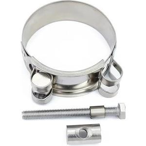 Yvxotrxnk Heavy Duty 304 roestvrij stalen slangklemmen - zeer sterke uitlaat- en brandstofpijpklemmen voor motorvoertuigen (227-239 mm)