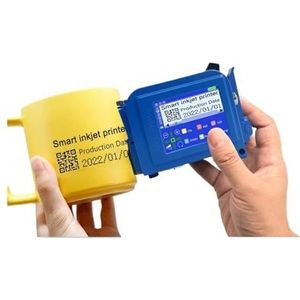 12,7 mm draagbare inkjetprinter Label Mini, draagbare printer, QR-balk Batchcode Datumnummer Logo Vervaldatum T-shirts(With 2 ink-12.7mm)