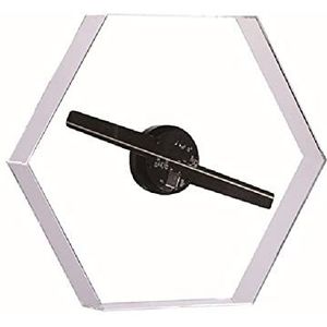 3D-hologramventilator 3D-ventilator hologram projector zeshoekig scherm reclame logo lichte machine LED Roterende beeldvorming met beschermende hoes Kerst holografische projector
