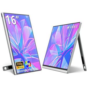 Veout - 16 inch - Draagbare Monitor - 1920 x 1200P - IPS - USB-C - Freesync - HDMI - Gamingmonitor