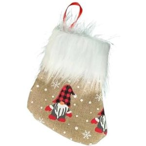 MAKOMAKI Kerstkous Sokken Sneeuwpop Kerstman Elk Xmas Open Haard Boom Ornamenten Nieuwjaar Decoraties Voor Home Decor (Stijl D 1st)