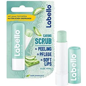 Labello Lip Scrub Aloë Vera, Lippenverzorging met Scrubdeeltjes met Vitamine E, 1 Stuk