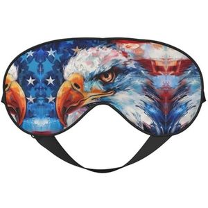 Patriottic Eagle Eye Mask Unisex Zero Eye Pressure Oogmasker Zachte Oogschaduw Cover voor op reis