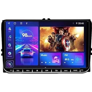 Autoradio - 9 inch - Compatibel met VW Golf/Polo/Tiguan/Passat - Android 12 - Bluetooth - Carplay - Android Auto