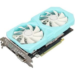 1660S Grafische Kaart, 6G GDDR6 192-bits Grafische Game met Dubbele Ventilator, 1530 MHz GPU en 1750 MHz Geheugenklok, Desktopcomputeraccessoires voor PCI Express 3.0-interface