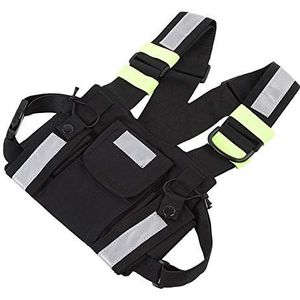 Borsttas, Vest met Portofoon, Universeel voor Bouwplaats op Gevaarlijke Plaatsen