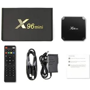 X96 Mini TV Box 2GB RAM en 16GB ROM Box Android TV Box Media Player Hoge kwaliteit (Android 11.0) met afstandsbediening en HDMI-kabel, multimediaspeler, 4K tv-box