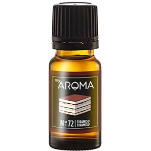 myAROMA | No. 72 (Tiramisu, 10 ml) | Rein natürliches Aroma | Geschmackstropfen zum Kochen, Backen & Mixen | Zuckerfrei & Fettfrei