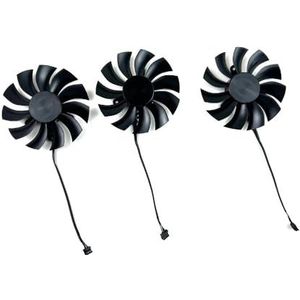 Koelventilator 87mm 4-pins PLA09215B12H 0,55A GTX1080 GPU-koeler voor EVGA GTX 1080TI FTW3 1080 Ti Zwarte ELITE-ventilator(3pcs)