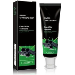 Bamboe Houtskool Diep Whitening Tandpasta - Maakt Tanden Diep Wit, Verwijdert Voorzichtig Vlekken, Verfrist de Adem en Zorgt for Een Koel Mintgevoel(4pcs)
