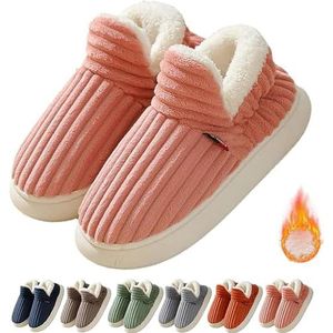Pluffi De Gezellige & Stijlvolle Slipper,Pluffi Slipper Booties,Unisex Winter Cozy Fashion Slippers Casual Home Shoes (Roze,44/45EU)