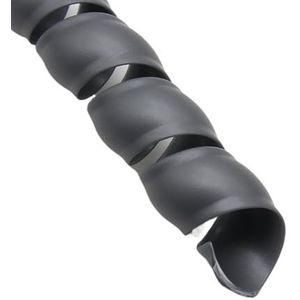 Kabelmouw, Spiraalvormige kabelbinder organizer, veelkleurig, meerdere maten(Grijs,ID 8mm 10 Meters)