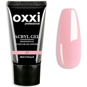 Oxxi Professional 30ml Acryl Gel Poly Nagel Acryl Gel Bouwen Druk op Valse Nep Nagel tips (Roze 07)