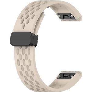 26 20 22mm Horlogeband fit for Garmin Fenix ​​7 7s 7X6 6X Pro 5 5S 5X Plus 3HR Siliconen Quick Release Horloge Easyfit Polsband Band (Color : Starlight, Size : 20mm)
