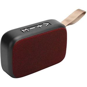Bluetooth-luidspreker, Draadloze Stereosubwoofer Draagbare USB-minimuziekspeler, met FM-radio, Handsfree Bellen, Binnen/Buiten(red)