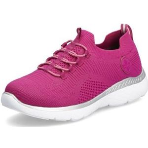 Rieker veterschoenen voor dames M5074, grootte:37, kleur:Roze